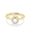 Marrow Fine Ready To Ship | Ready To Ship^1.15ct White Diamond Octagon Bezel Ring 14kyellowgold