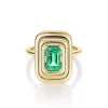 Marrow Fine Ready To Ship | Ready To Ship^2.45ct Zambian Emerald In-Orbit Ring 14kyellowgold