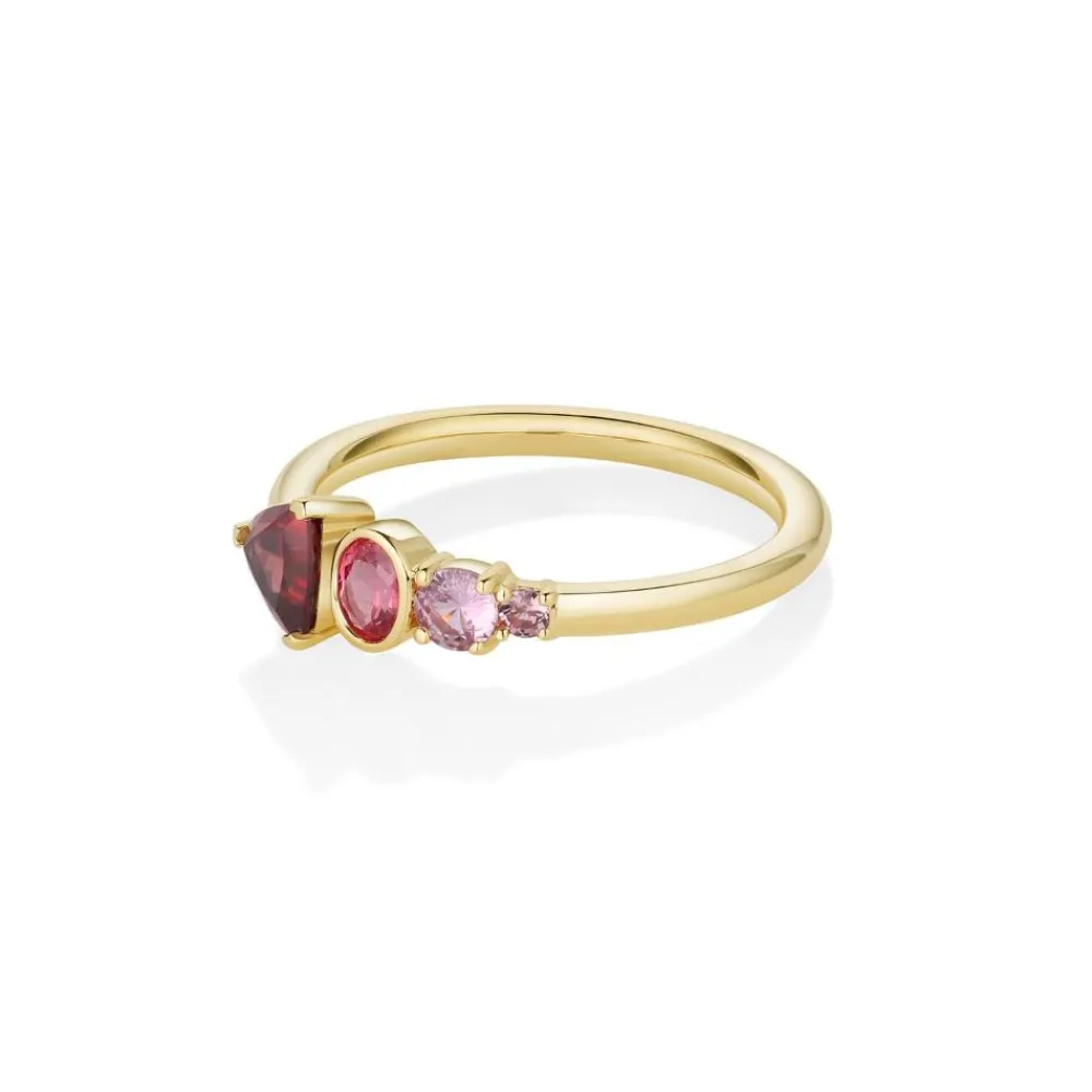 Marrow Fine Birthstone Collection | One-of-a-kind Pieces^0.59ct Zircon and Sapphire Linear Band 14kyellowgold