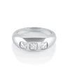 Marrow Fine Ready To Ship | Ready To Ship^1.93ctw French Cut White Diamond Bombe Ring 14kwhitegold