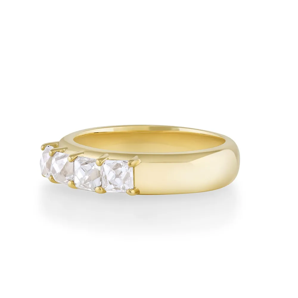 Marrow Fine Ready To Ship | Ready To Ship^1.60ctw French Cut White Diamond Band 14kyellowgold