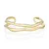 Marrow Fine Bracelets | The Shape Of Things Collection^Curved Freeform Gold Cuff