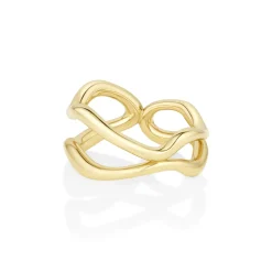 Marrow Fine Graduation Gifts | The Shape Of Things Collection^Curved Freeform Gold Ring