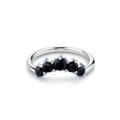 Marrow Fine Wedding Bands | Rings^Curvy Black Diamond Headdress Jacket - Alternative Bridal Stacks