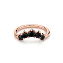 Marrow Fine Wedding Bands | Rings^Curvy Black Diamond Headdress Jacket - Alternative Bridal Stacks