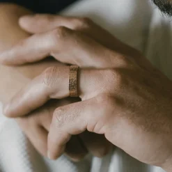 Marrow Fine Men's Bands | Wedding Bands^Hammered Men's Band | Textured Men's Wedding Band