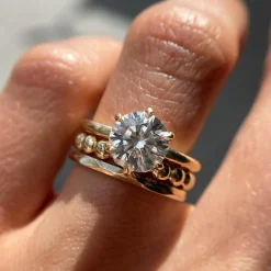 Marrow Fine Wedding Bands | Rings^Hand Carved Geo Band