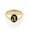 Marrow Fine For The New Mom | Anniversary Gifts^Initial Enamel Signet Ring