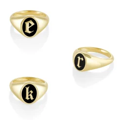 Marrow Fine For The New Mom | Anniversary Gifts^Initial Enamel Signet Ring