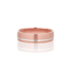 Marrow Fine Men's Bands | Wedding Bands^Inlay Men's Band | Two-tone Gold Inlay Wedding Band