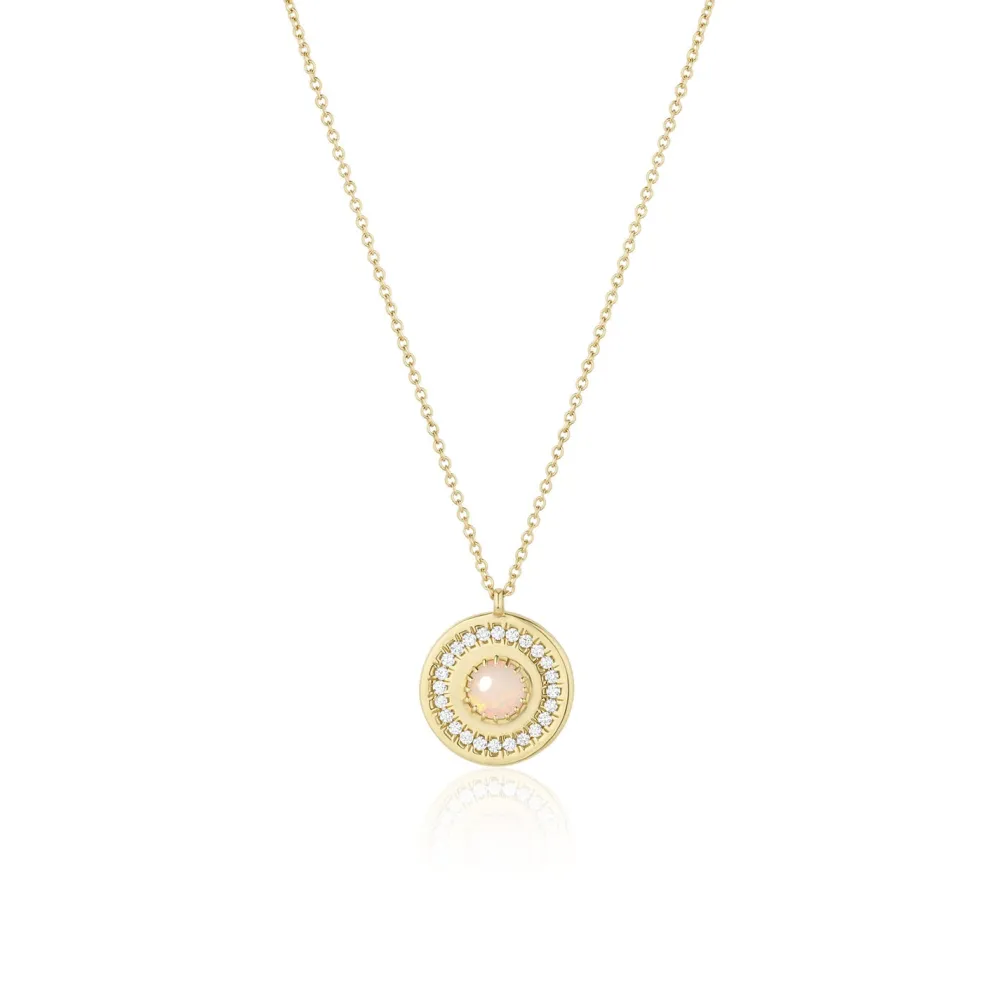 Marrow Fine Most Gifted | Graduation Gifts^La Femme Amulet | Rose Cut White Diamond Medallion Necklace