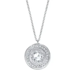 Marrow Fine Birthstone Collection | Most Gifted^La Femme Amulet | Rose Cut White Diamond Medallion Necklace