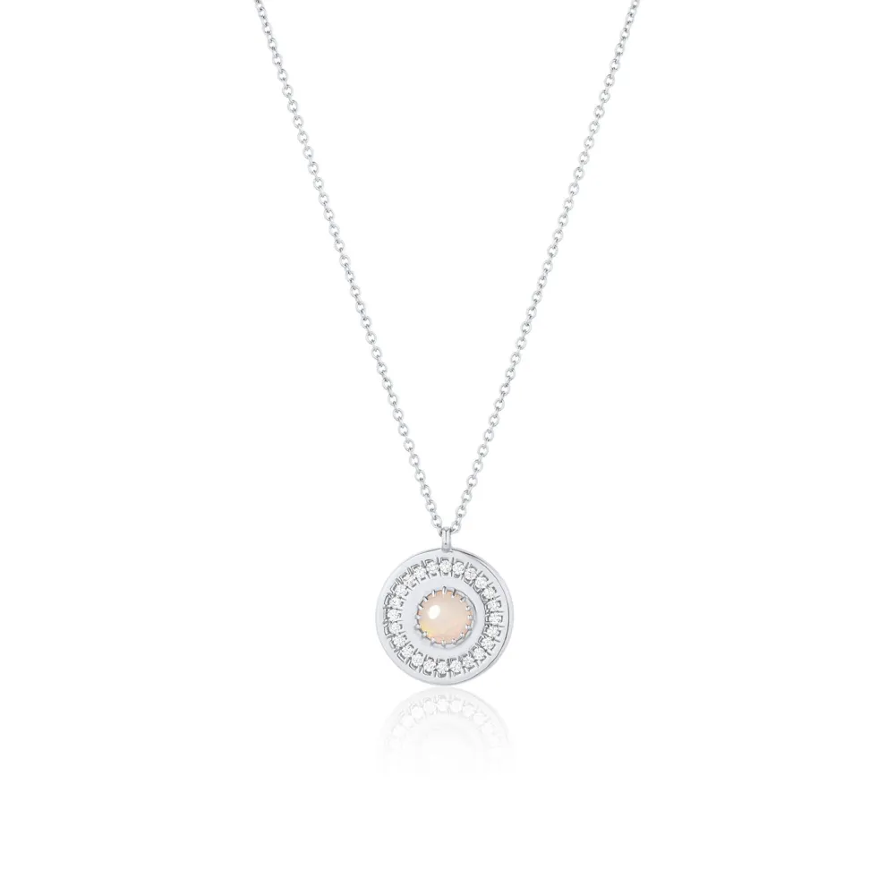 Marrow Fine Most Gifted | Graduation Gifts^La Femme Amulet | Rose Cut White Diamond Medallion Necklace
