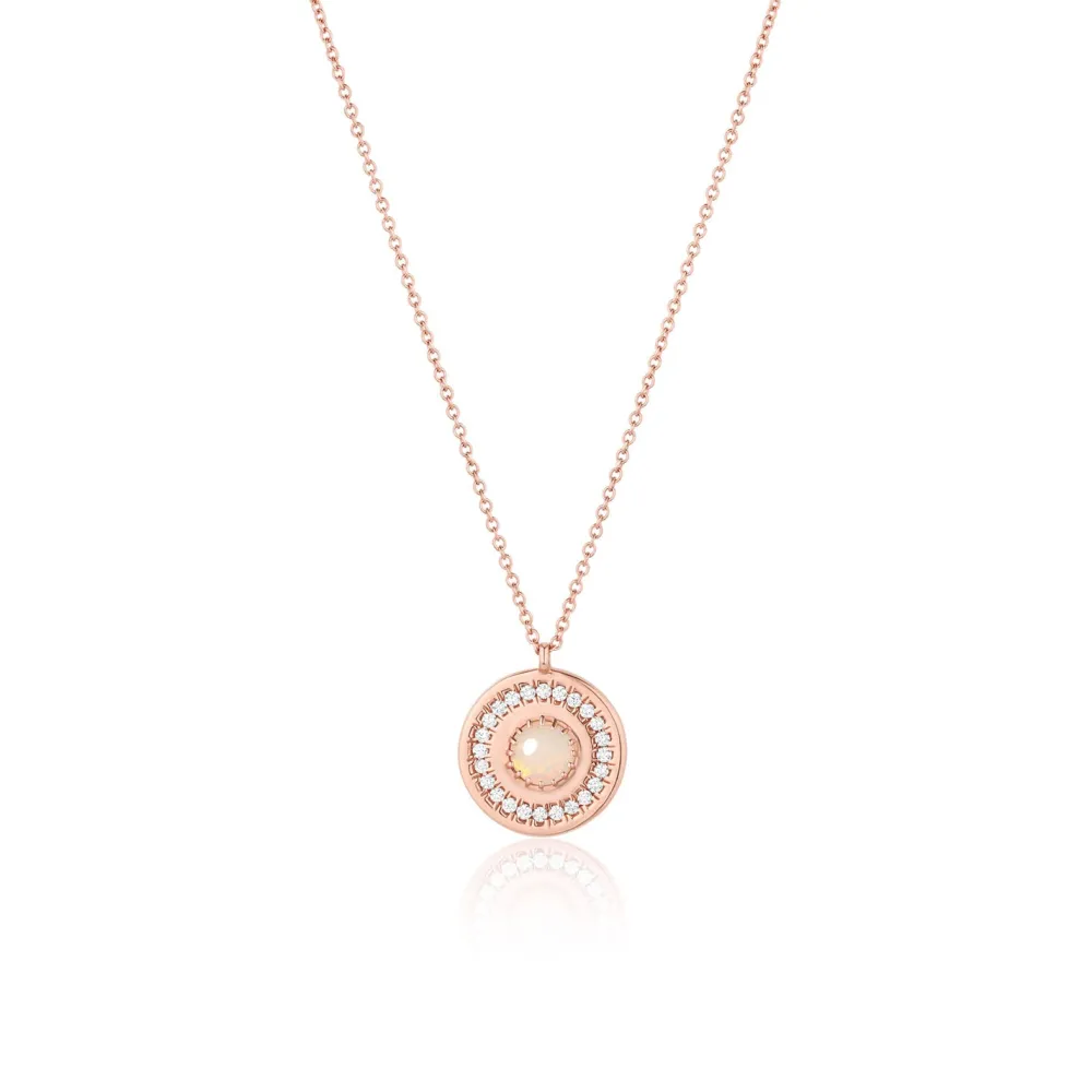 Marrow Fine Most Gifted | Graduation Gifts^La Femme Amulet | Rose Cut White Diamond Medallion Necklace