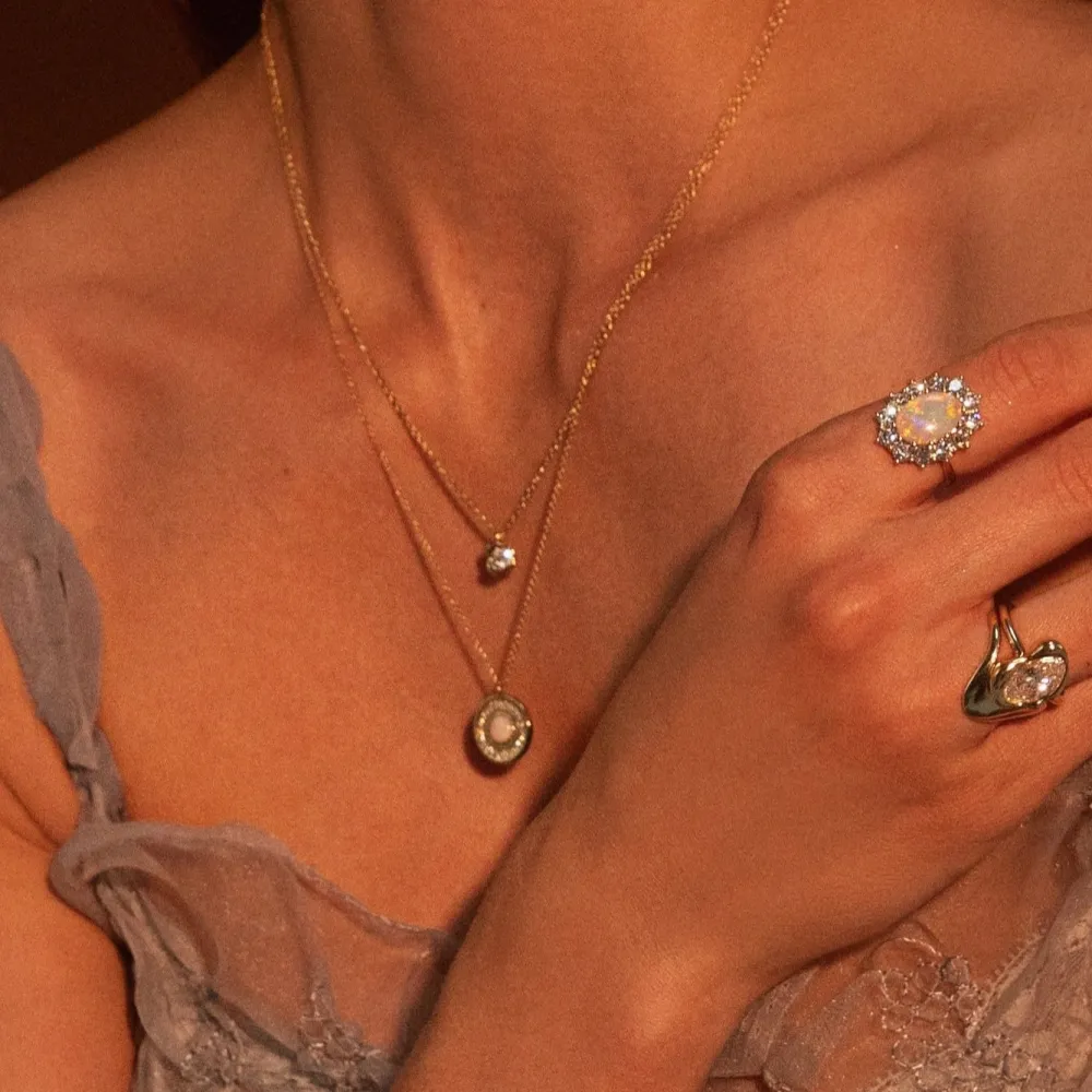 Marrow Fine Most Gifted | Graduation Gifts^La Femme Amulet | Rose Cut White Diamond Medallion Necklace