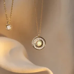 Marrow Fine Most Gifted | Graduation Gifts^La Femme Amulet | Rose Cut White Diamond Medallion Necklace
