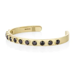 Marrow Fine Bracelets^LBC | Little Black Cuff with Black Diamonds