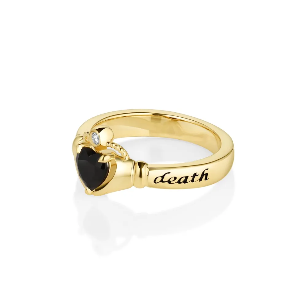 Marrow Fine Sempre Ring | Ready To Ship^Marrow x Sammi 5mm Onyx Sempre Ring 14kyellowgold