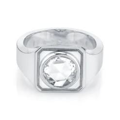 Marrow Fine Anniversary Gifts^Men's Rose Cut Signet Ring