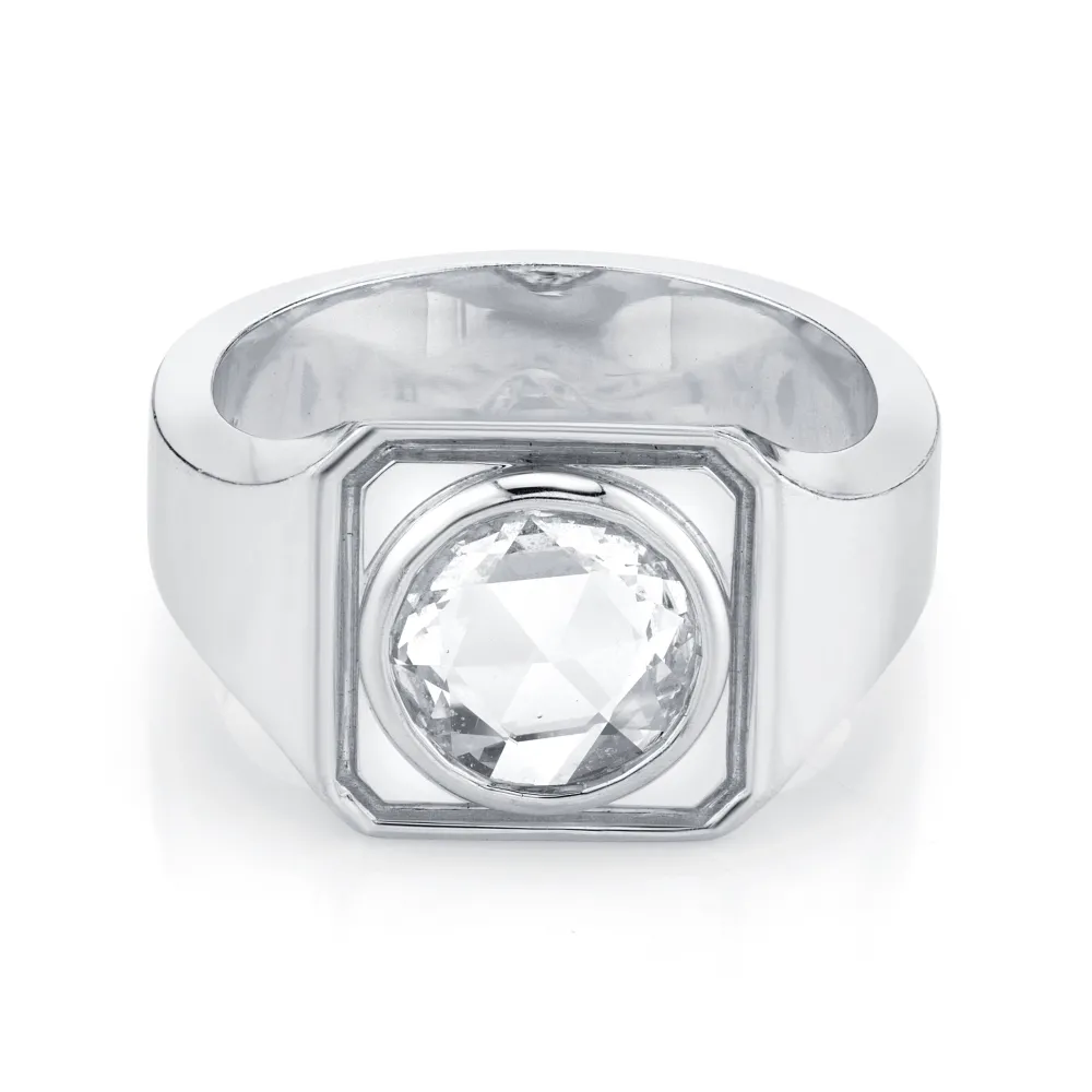 Marrow Fine Anniversary Gifts^Men's Rose Cut Signet Ring