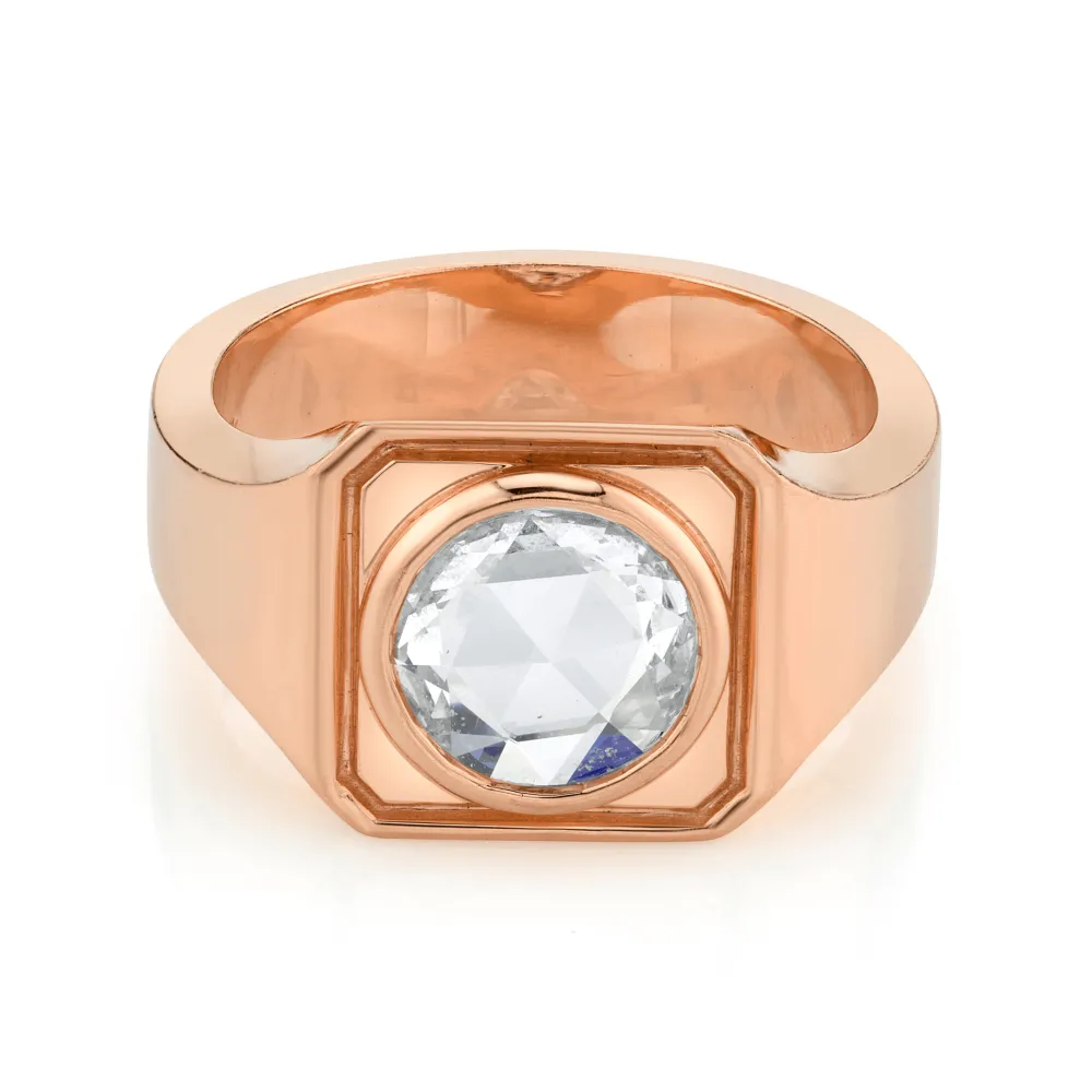 Marrow Fine Anniversary Gifts^Men's Rose Cut Signet Ring