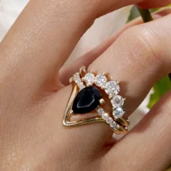 Marrow Fine Rings^Mini Sweet Melissa Black Onyx Ring | Black Onyx Ring