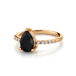 Marrow Fine Rings^Mini Sweet Melissa Black Onyx Ring | Black Onyx Ring