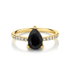 Marrow Fine Rings^Mini Sweet Melissa Black Onyx Ring | Black Onyx Ring