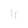 Marrow Fine Under | Under^6mm Sculpted Link Gold Earrings