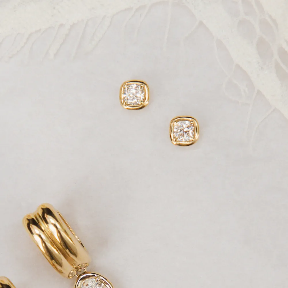 Marrow Fine For The New Mom | For The Bride-to-be^Nina Cushion Studs