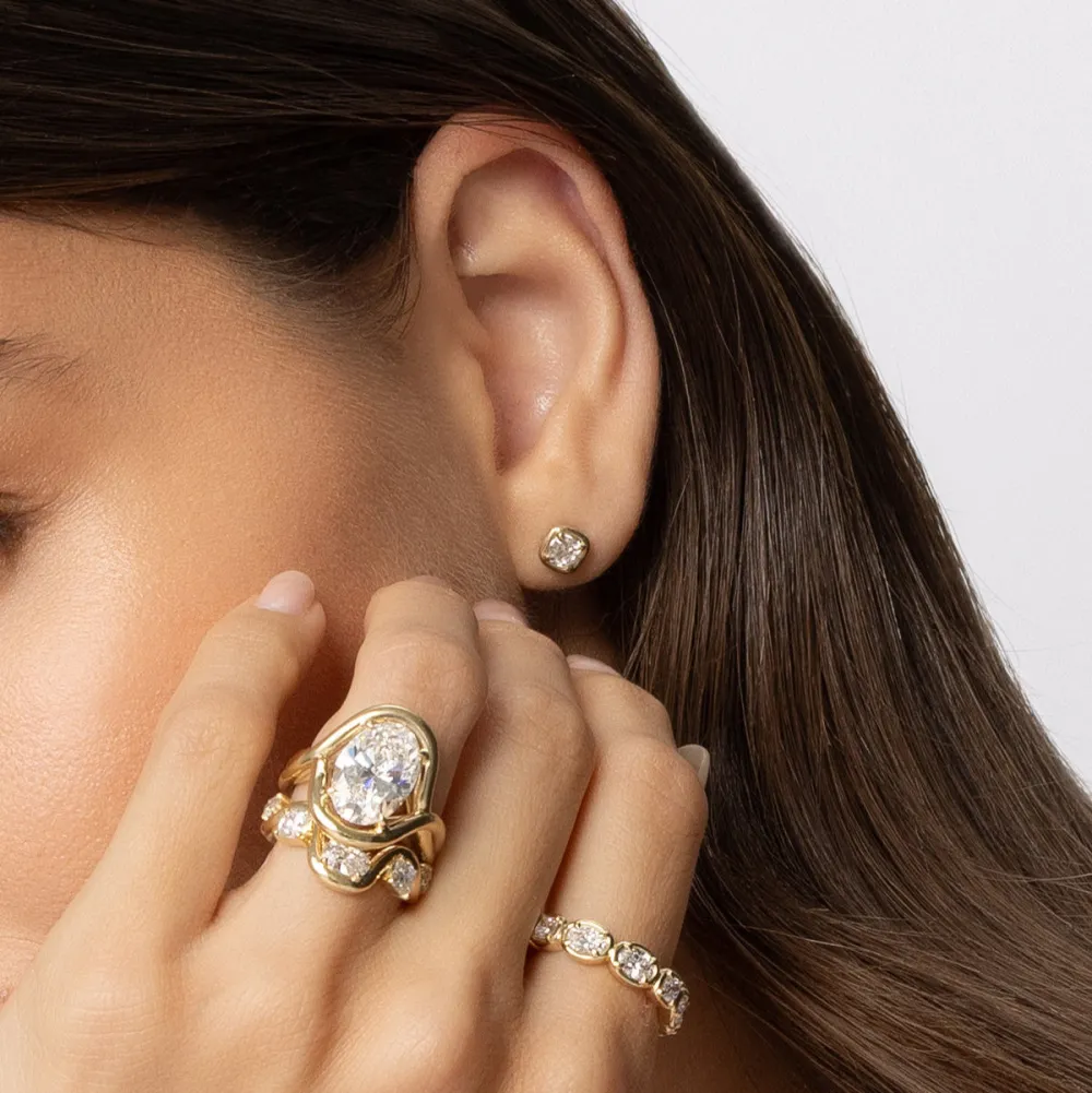 Marrow Fine For The New Mom | For The Bride-to-be^Nina Cushion Studs