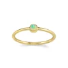 Marrow Fine Birthstone Collection | Under^Opal Sweet Pea Stacking Ring