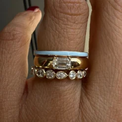 Marrow Fine For The Bride-to-be | Wedding Bands^Something Blue Enamel Band