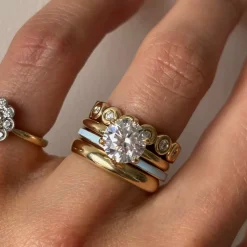 Marrow Fine For The Bride-to-be | Wedding Bands^Something Blue Enamel Band