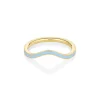 Marrow Fine For The Bride-to-be | Wedding Bands^Something Blue Enamel Wave Band