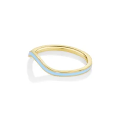 Marrow Fine For The Bride-to-be | Wedding Bands^Something Blue Enamel Wave Band