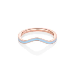 Marrow Fine For The Bride-to-be | Wedding Bands^Something Blue Enamel Wave Band