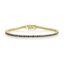 Marrow Fine One-of-a-kind Pieces | Bracelets^2.93tcw Dark Blue Sapphire Tennis Bracelet 14kyellowgold