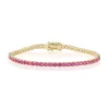 Marrow Fine One-of-a-kind Pieces | Bracelets^5.64tcw Gradient Pink Sapphire Tennis Bracelet 14kyellowgold