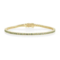 Marrow Fine One-of-a-kind Pieces | Bracelets^2.90tcw Seafoam Sapphire Tennis Bracelet 14kyellowgold