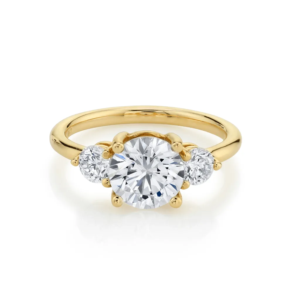 Marrow Fine Engagement Rings^The Elspeth Three Stone Engagement Ring