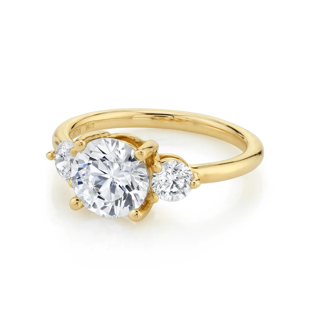 Marrow Fine Engagement Rings^The Elspeth Three Stone Engagement Ring
