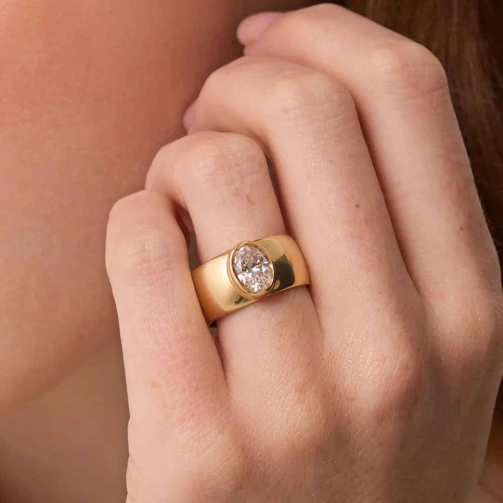 Marrow Fine Engagement Rings^The Harlow Cigar Band Engagement Ring