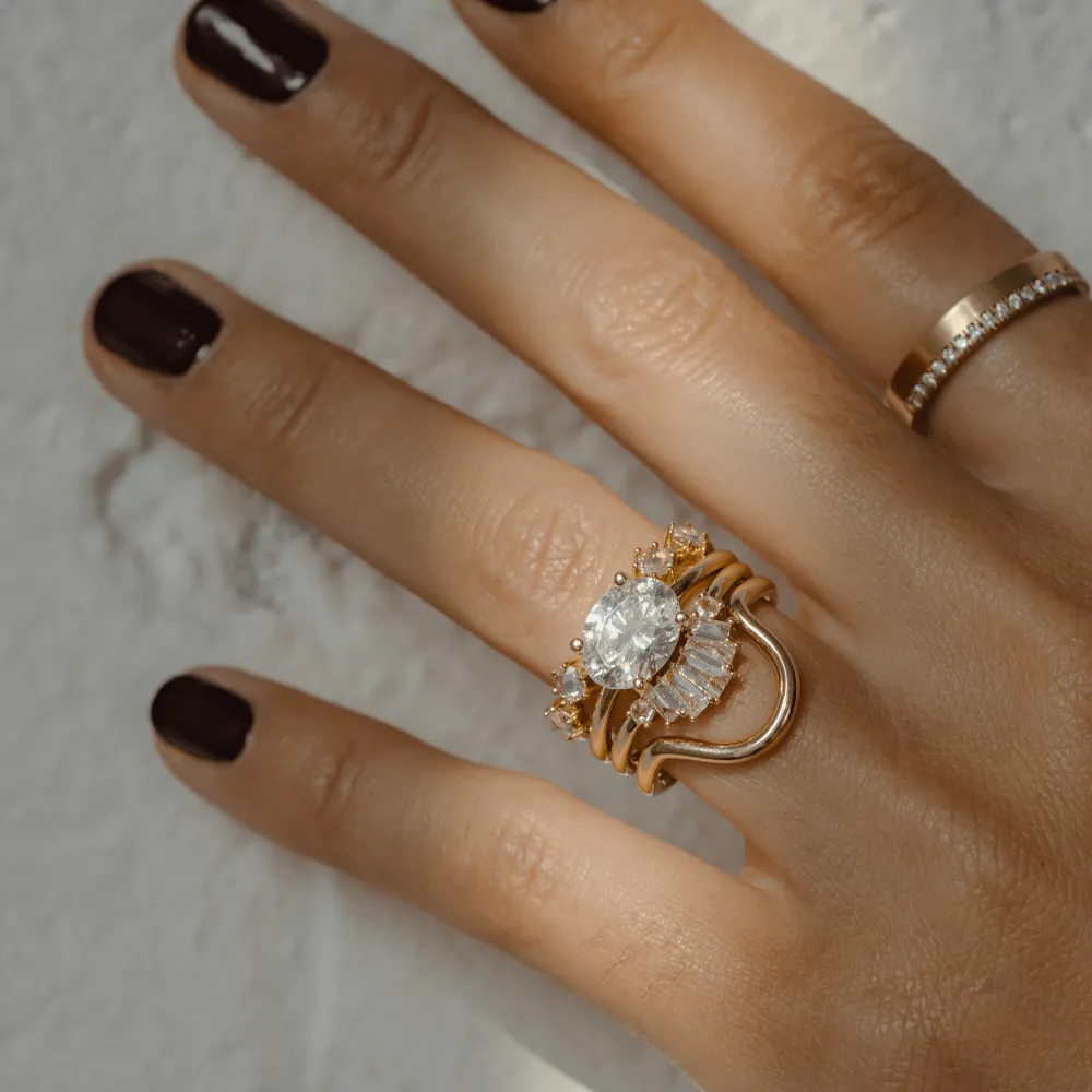 Marrow Fine Engagement Rings^The Hazel Oval Solitaire Engagement Ring