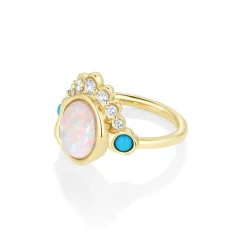 Marrow Fine Graduation Gifts | Rings^The Mary Opal Abstract Bezel Ring