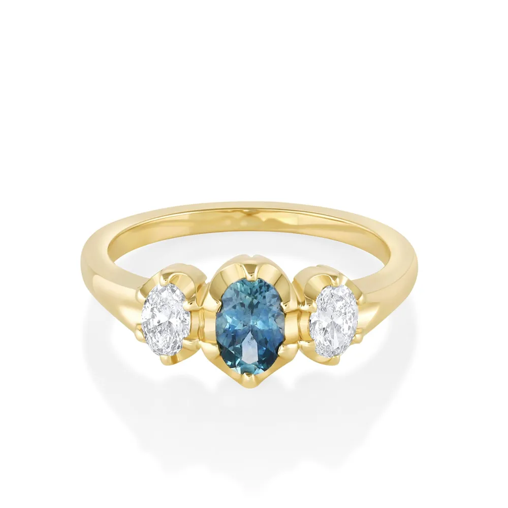 Marrow Fine Engagement Rings^The Simone Sapphire Oval Engagement Ring