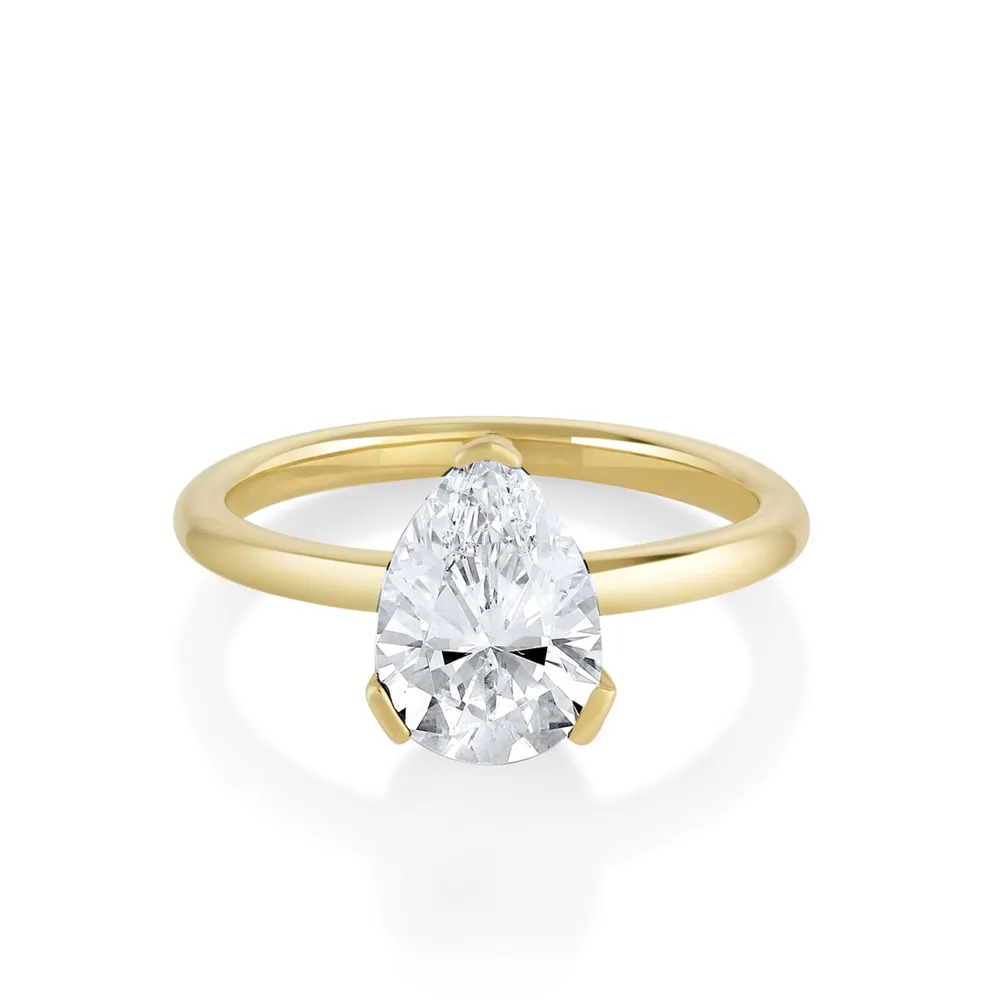 Marrow Fine Engagement Rings^The Sloane Pear Solitaire Engagement Ring
