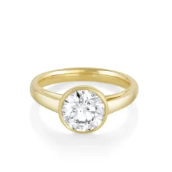 Marrow Fine Engagement Rings^The Tessa Bezel Round Solitaire Engagement Ring