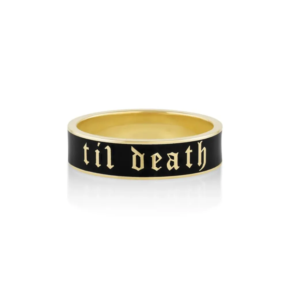Marrow Fine Anniversary Gifts | Sammi's Favorites^Til Death Black Enamel Band - 6mm