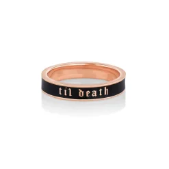 Marrow Fine Anniversary Gifts | Sammi's Favorites^Til Death Black Enamel Band - 4mm